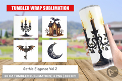 Gothic Elegance Christmas Tumbler Product Image 1