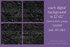 Gothic Patterns, Black Embossed Damask Seamless Pattern, s1 Product Image 2