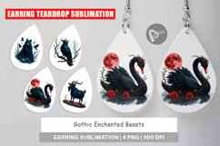 Earring Gothic Enchanted Beasts Product Image 1