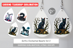 Earring Gothic Enchanted Beasts Product Image 1