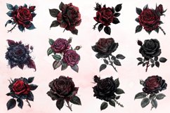 Watercolor Gothic Floral Clipart Bundle Product Image 2