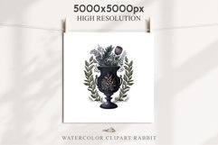 Gothic Flower Vase Floral Wreath Clipart PNG Scrapbooking Nursery Watercolor Transparent wedding invitation shirt designs sublimation printable digital bloom watercolor gothic flowers vase pot clipart, victorian floral nursery art, spring, wedding invitat