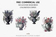 watercolor gothic flowers vase pot clipart, victorian floral nursery art, spring, Gothic Flower Vase Floral Wreath Clipart PNG Scrapbooking Nursery Watercolor Transparent wedding invitation shirt designs sublimation printable digital bloom