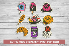 Food Y2K Stickers, Cute Gothic Horror Kawaii PNG Clipart Product Image 1