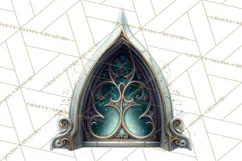 Spooky Cute Goth Glam Clip Art PNG for Halloween Designs Product Image 2