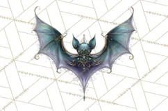 Spooky Cute Goth Glam Clip Art PNG for Halloween Designs Product Image 2