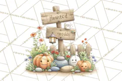 Halloween Gnome Clipart PNG, Spooky Cute Kids Halloween Png Product Image 5