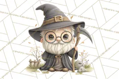 Halloween Gnome Clipart PNG, Spooky Cute Kids Halloween Png Product Image 5