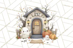 Halloween Gnome Clipart PNG, Spooky Cute Kids Halloween Png Product Image 3