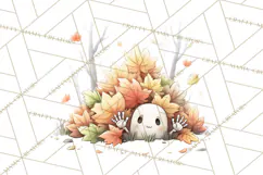 Halloween Gnome Clipart PNG, Spooky Cute Kids Halloween Png Product Image 4