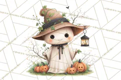 Halloween Gnome Clipart PNG, Spooky Cute Kids Halloween Png Product Image 3