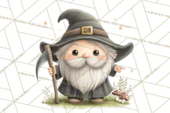 Halloween Gnome Clipart PNG, Spooky Cute Kids Halloween Png Product Image 5