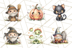 Halloween Gnome Clipart PNG, Spooky Cute Kids Halloween Png Product Image 2