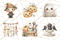 Halloween Gnome Clipart PNG, Spooky Cute Kids Halloween Png Product Image 4