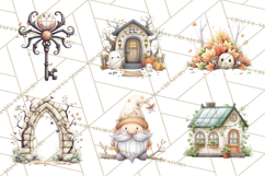 Halloween Gnome Clipart PNG, Spooky Cute Kids Halloween Png Product Image 6