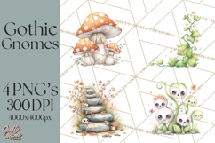 Halloween Gnome Clipart PNG, Spooky Cute Kids Halloween Png Product Image 1