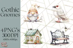 Halloween Gnome Clipart PNG, Spooky Cute Kids Halloween Png Product Image 1