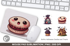 Mouse Pad Gothic Halloween Candies and Treats Product Image 1