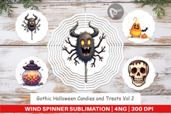 Wind Spinner Gothic Halloween Candies and Treats Product Image 1