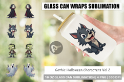 Glass Can Gothic Halloween Characters Product Image 1