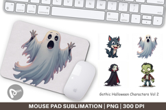 Mouse Pad Gothic Halloween Characters Product Image 1