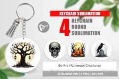 Keychain Gothic Halloween Creatures Product Image 1