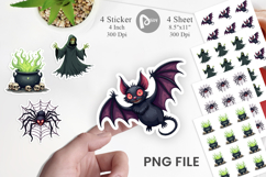 Sticker Gothic Halloween Creatures Product Image 1
