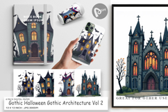 Digital Paper Gothic Halloween Gothic Architecture Product Image 1