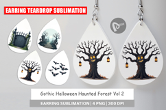 Earring Gothic Halloween Haunted Forest Product Image 1