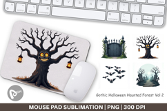 Mouse Pad Gothic Halloween Haunted Forest Product Image 1