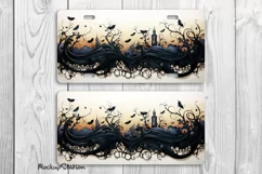 Gothic Spooky License Car Plate PNG | Halloween Car Plates Product Image 2