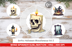 Wind Spinner Gothic Halloween Miscellaneous Product Image 1