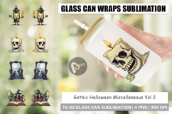 Glass Can Gothic Halloween Miscellaneous Product Image 1
