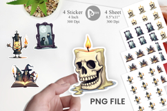 Sticker Gothic Halloween Miscellaneous Product Image 1