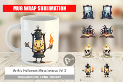 Mug Wrap Gothic Halloween Miscellaneous Product Image 1