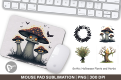 Mouse Pad Gothic Halloween Plants and Herbs Product Image 1