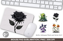 Mouse Pad Gothic Halloween Plants and Herbs Product Image 1