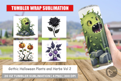 Tumbler Gothic Halloween Plants and Herbs Product Image 1