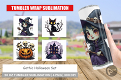 Tumbler Gothic Halloween Set Product Image 1