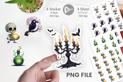 Sticker Gothic Halloween Set Product Image 1