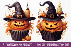 Halloween Cake Sublimation Clipart Bundle, Halloween Cake Sublimation Clipart, Halloween Cake Watercolour Clipart, Halloween Sublimation Clipart Bundle