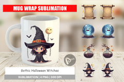 Mug Wrap Gothic Halloween Witches Product Image 1