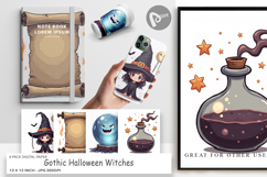 Digital Paper Gothic Halloween Witches Product Image 1