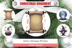 Ornament Gothic Halloween Witches Product Image 1