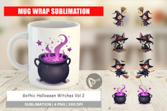 Mug Wrap Gothic Halloween Witches Product Image 1