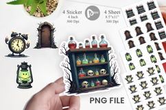 Sticker Gothic Haunted Objects Product Image 1