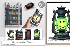 Digital Paper Gothic Haunted Objects Product Image 1