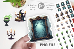 Sticker Gothic Haunted Objects Product Image 1
