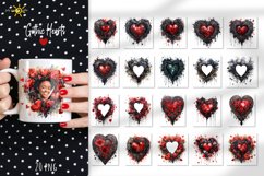 sublimation,  clipart,  gothic,  hears,  halloween,  love,  frame,  template,  romantic,  valentine,   T-Shirt design, posters, mug design, tumbler design, tote bag, pillow sublimation, clip art 