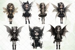 Gothic Little Girl Sublimation Clipart Product Image 3